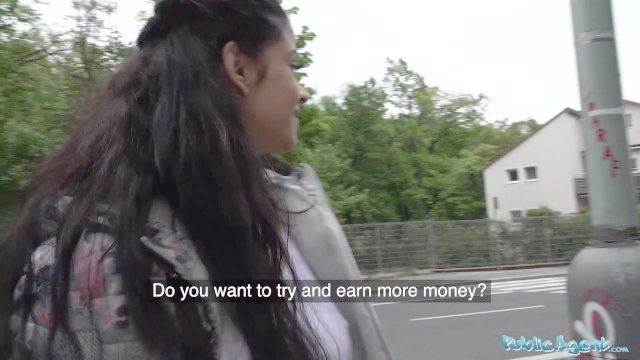 Public Agent Gorgeous Sexy Dark Person - Haired Sandra Soul Pounded In Public