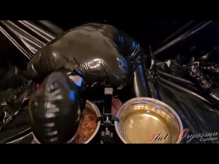 Victim Tart - Orgasma Celeste Slurping Dog Food And Swallowing Urine